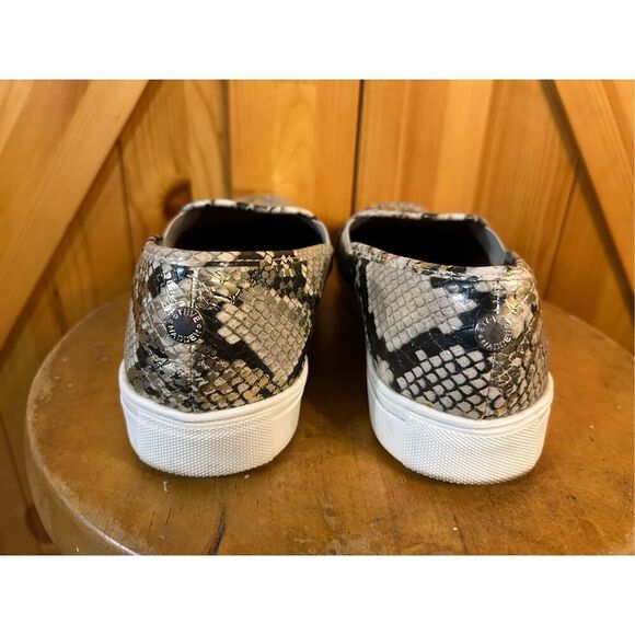 Steve Madden Womens Safary Fabric Faux Snakeskin Rubber Sole Slip Ons 9.5 - Picture 4 of 8